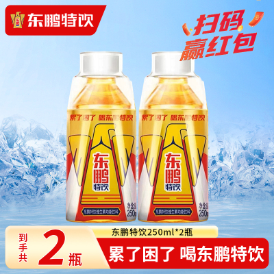 东鹏特饮维生素功能性饮料250ML*2瓶功能性饮料小金瓶运动饮品