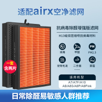 适配airx空气净化器过滤网AF806/801抗病毒除醛(含2片)