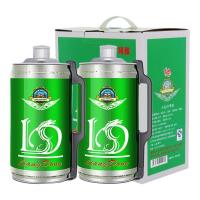 青岛亮动啤酒 青岛原产地 原浆 精酿啤酒 小麦白啤 麦汁浓度12度 2L礼盒装