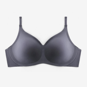 一片式UU杯无痕内衣女小胸聚拢上托乳胶美背舒适透气无钢圈文胸罩