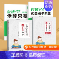 [99%推荐❤4册]文学常识+优美句子+修辞 小学通用 [正版]小学语文必背文学常识大全书题库中国古代文学知识点归纳总结