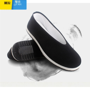 聚范老北京布鞋男鞋男单鞋男款圆口鞋老布鞋老头鞋功夫鞋休闲鞋低帮鞋