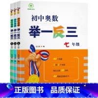 初中奥数举一反三[全一册] 七年级 [正版]初中奥数举一反三七年级八年级九年级上册下册数学思维训练 数学竞赛真题大全练习