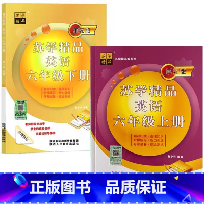 2025版[6上+6下]套装2本 小学通用 [正版]2025春苏学精品英语四年级下五三年级六年级上下册小升初译林版苏