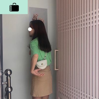 肥肥自制包包女2019新款ins斜挎包中古包网红小包单肩包马鞍包女NEW LAKE女斜挎包