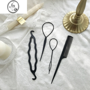 JiMi丸子头盘发器女懒人简约蓬松固定扎头发百变造型花苞头器头饰品