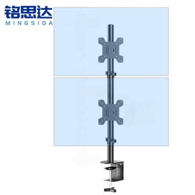 铭思达显示器支架上下双屏夹桌款个