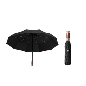 臻远ZY5092402 三折晴雨伞 自开收 60cm*10K 100把以上可加logo(单位:把)黑色