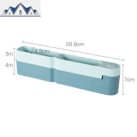 浴室拖鞋架壁挂免打孔可折叠厕所收纳架卫生间塑料置物架壁挂 三维工匠
