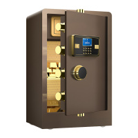 臻远ZY-NW-BXGS-47 全钢实心保险柜办公防盗保险箱 高80cm咖色电子款