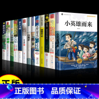 [12册]课外阅读书系列大全 [正版]小英雄雨来四六年级上下册必读的课外书管桦原著彩图完整版爱的教育童年全套3册小学快乐