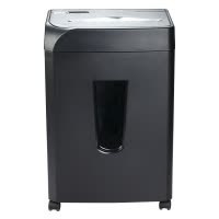 齐心 S338 多功能静音碎纸机 S3308D-QX01 黑 单个装