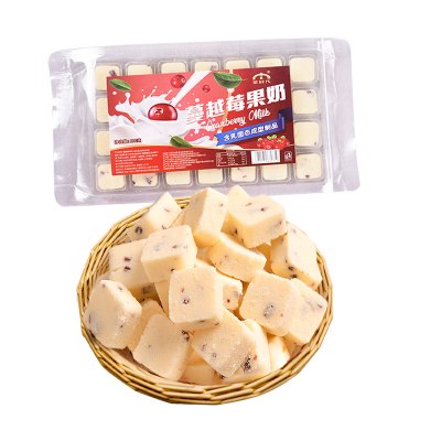 鲜果奶酪块100g*3盒蒙时代内蒙古特产酸奶疙瘩儿童休闲零食小吃