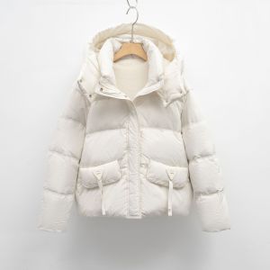 保暖面包服韩版加厚连帽上衣休闲百搭冬季外套羽绒服女