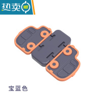 显彩儿童窗户安全锁宝宝防夹手柜移门推拉门锁扣防开扣防盗防护免打孔 新款汽车加厚宝蓝色2个装房门安全扣