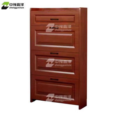 中豫鑫泽 ZYXZ4022005 木质翻斗鞋柜入户门口窄边鞋柜单层单抽屉