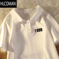 HLCOMAN港风polo衫短袖T恤男款2025夏季新款韩版潮流洋气翻领体恤衫