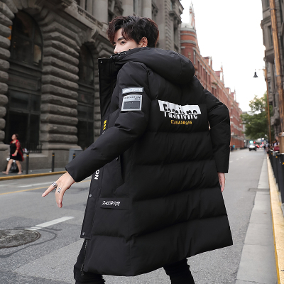 NEWLAKE冬装2020年新款棉衣男中长款毛领韩版潮牌棉服帅气加厚棉袄外套男棉衣
