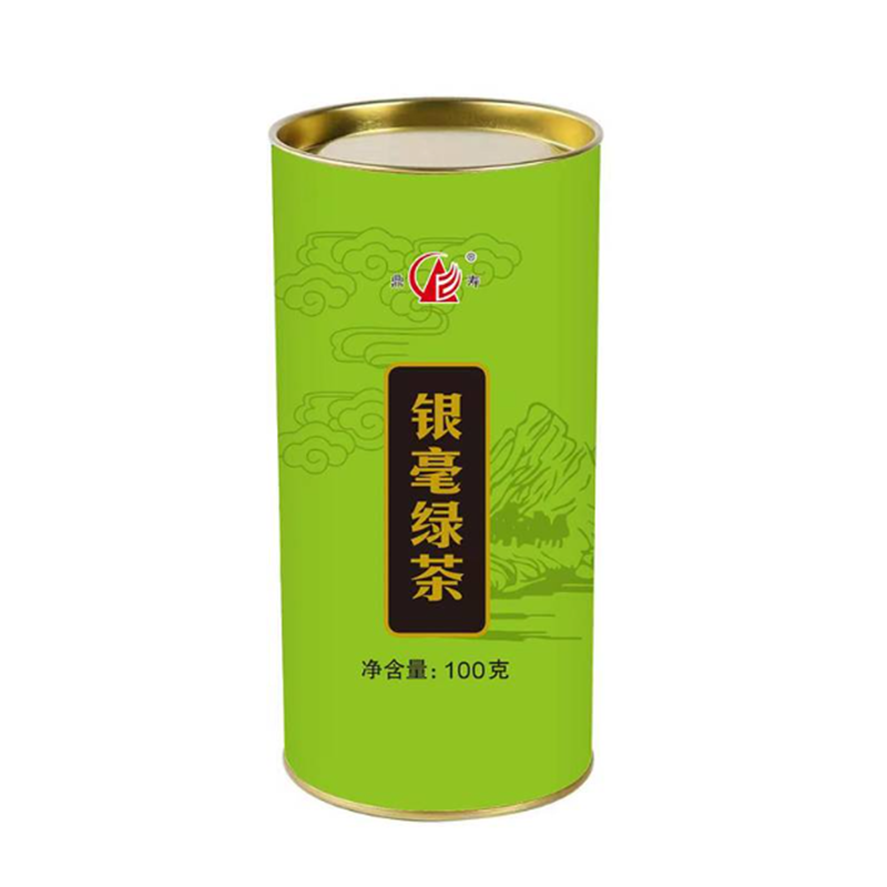 鼎寿银毫绿茶100克 罐