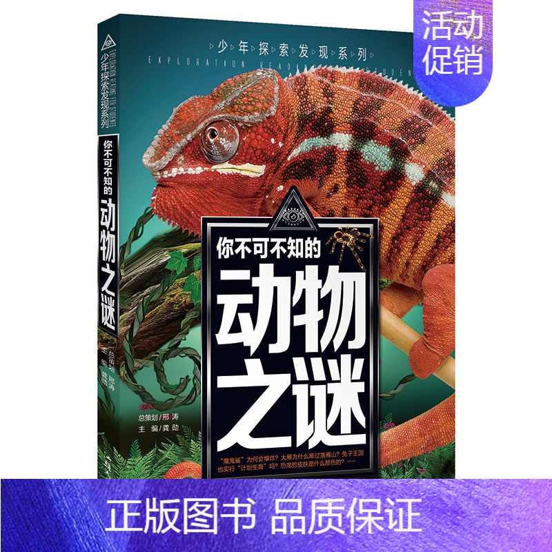 动物之谜 [正版]科普百科世界未解之谜少年探索发现世界未解之谜恐龙外星人UFO中小学科普课外书 7-10岁