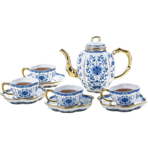 高淳陶瓷中式高档功夫茶道整套陶瓷茶具茶壶杯子盘套装家用客厅会议办公室用泡茶会客送礼专柜同款