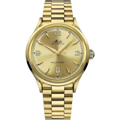 Mido男表 M0404073302700复古风情圆盘钢带坚固防水设计自动机械腕表