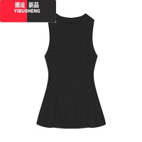 YIBUSHENG气质收腰黑色连衣裙女季修身显瘦背心裙白色A字裙高级感短裙子