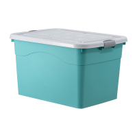翌嘉YJ3111306塑料收纳箱衣服整理箱杂物储物箱子 60L绿色