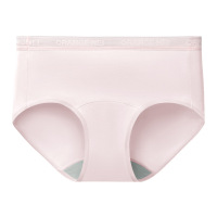 80支棉女士内裤ZK厂家莫代尔中腰镂空透气桑蚕丝加长档三角裤