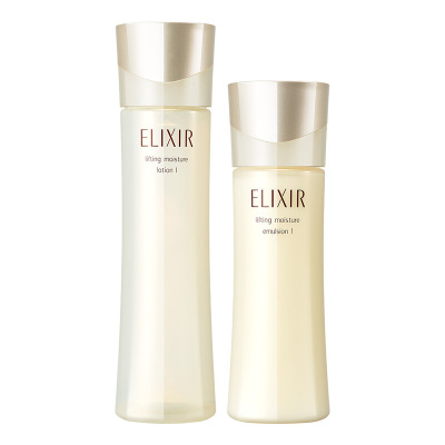 怡丽丝尔（ELIXIR）优悦活颜柔滑弹润水乳套装(清爽型)（水170ML+130ML）资生堂旗下品牌保湿弹润