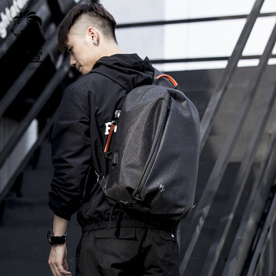 狮壹（Lionone）韩版男士单肩包闲斜挎包大容量胸包男潮流斜跨背包旅行背包电脑包轻奢正品-