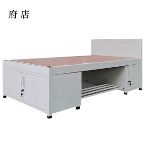 府店钢制含柜单人床2米*1米