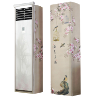 京城派 空调罩方形柜机防尘罩保护套格力美的奥克斯海尔开机不取大3p立式方柜机罩 6813春色满园 170*50*30cm