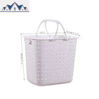 脏衣篮洗衣篮脏衣服收纳筐家用放衣物的篮子篓卫生间装衣娄蓝框桶 三维工匠收纳篮