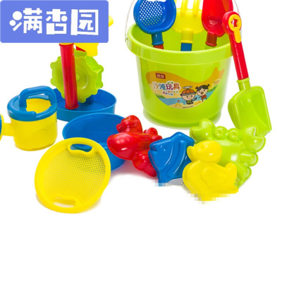 舒弗（LACHOUFFE)沙滩玩具套装儿童大号玩沙工具沙滩玩具建雄13件套+太阳眼镜颜色随机