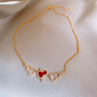 镶钻葫芦项链女新款2025年时尚轻奢高级感锁骨链大气质感独特颈链送女朋友老婆情人节七夕生日礼物