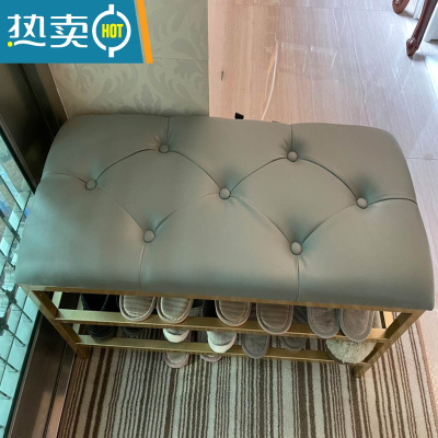 敬平换鞋凳鞋柜门口入户可坐式软包穿鞋凳轻奢网红进门家用收纳鞋凳子收纳凳