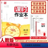 [正版]2024春 通城学典 课时作业本八年级语文下册 天津 初二8年级语文下册同步练习册 课时作业本八年级下册同步练