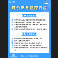 菜鸟 月台安全管控60x90cm(海报背胶) 单张