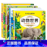 [4册]动物+植物+海洋+昆虫(彩色图案注音版) [正版]动物世界百科全书全套4册DK博物大百科彩图注音版少儿奇趣植