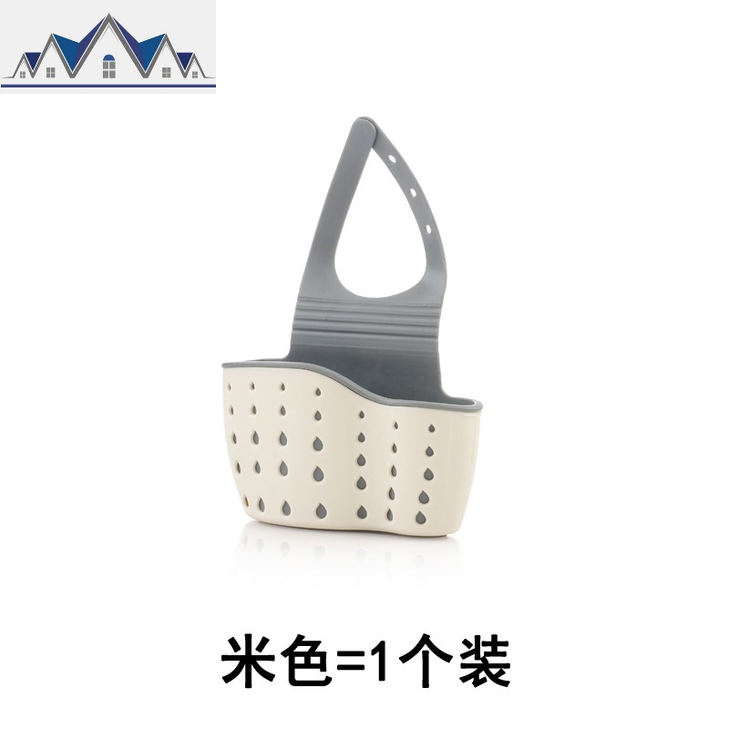 厨房用品水沥水篮水龙头挂袋水池免打孔置物架洗碗海绵收纳挂篮 三维工匠