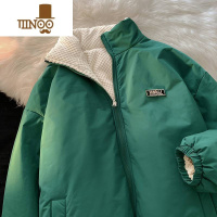 YANXU两面穿棉衣外套男冬季设计感加厚保暖宽松情侣棉服港风潮流棉袄子