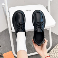 皮乐福鞋女秋季新款英伦风小皮鞋一脚蹬女鞋小香风单鞋