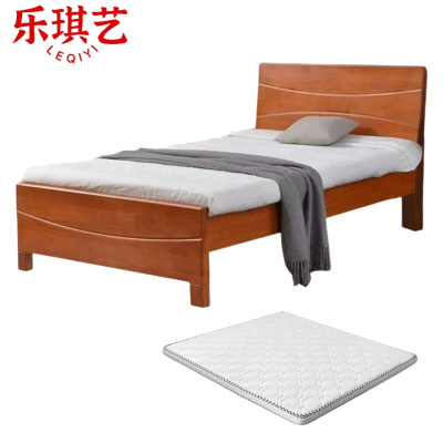 乐琪艺 单人床(含床垫) 200*180*35cm(10cm床垫)套