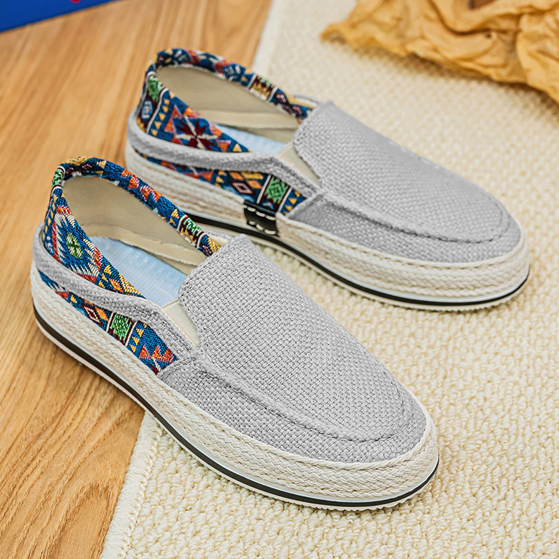 四季可穿男士2025年休闲舒适透气潮流厚底时尚百搭日常新款男鞋