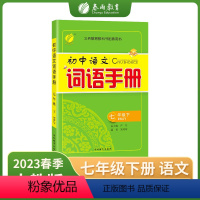 语文 七年级下 [正版]2023年春初中语文词语手册七年级下册人教版语文课文字词句同步讲解辅导书专项训练工具书仓库直发学