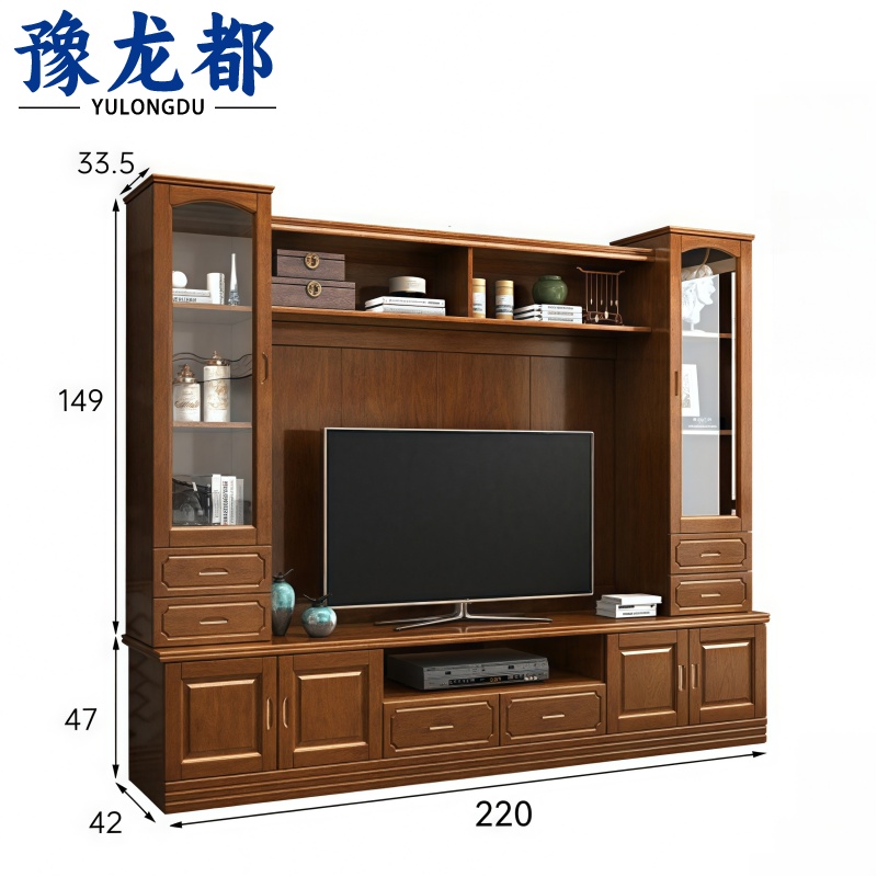 豫龙都 电视背景柜 2.2m 个