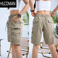 HLCOMAN美式透气休闲短裤男时尚百搭弹力五分裤潮流宽松痞帅工装裤子男款