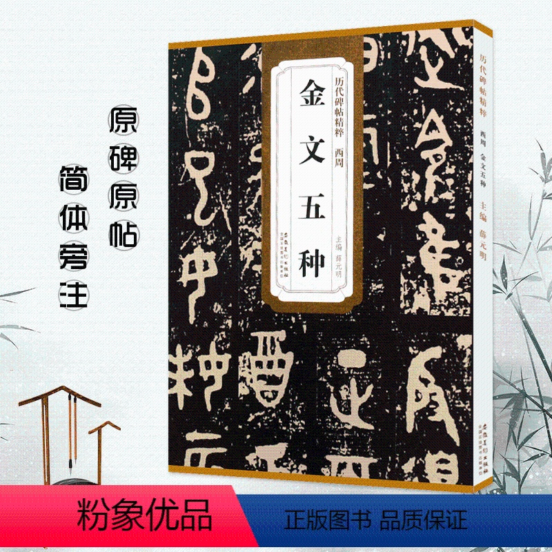 [正版]满200减30西周金文五种大盂鼎史墙盘散氏盘毛公鼎虢季子白盘历代碑帖薛元明主编简体旁注毛笔书法字帖技法解析金文