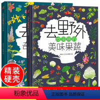[套装两册优惠]去野外:美味果蔬+奇花异草 [正版]儿童植物百科全书自然科普JST 去野外看路边的奇花异草+吃田间的美味